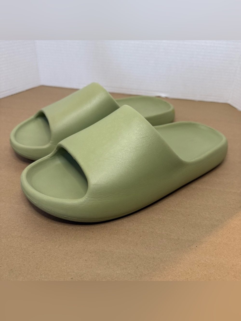 Urban Outfitters Sage Green Slip-On Slides